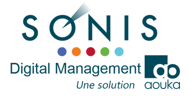 Logo Sonis Digital Management - Une solution Aouka